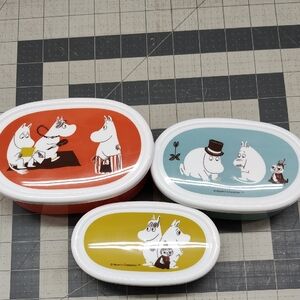 Moomin Plastic Containers -New